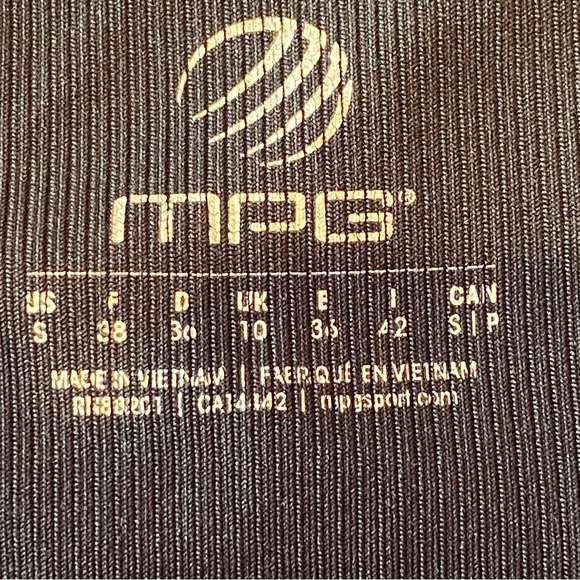 MPG Black Ribbed Activewear Tank Top Size Small - Picture 15 of 16